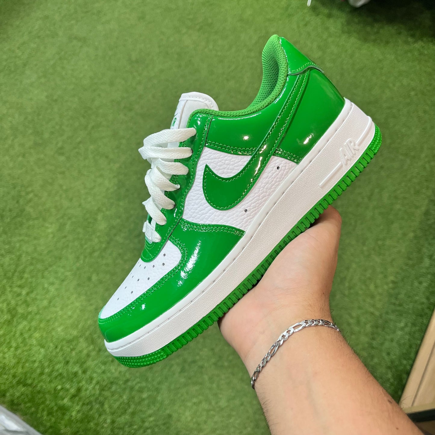 Air Force 1 Patent Green