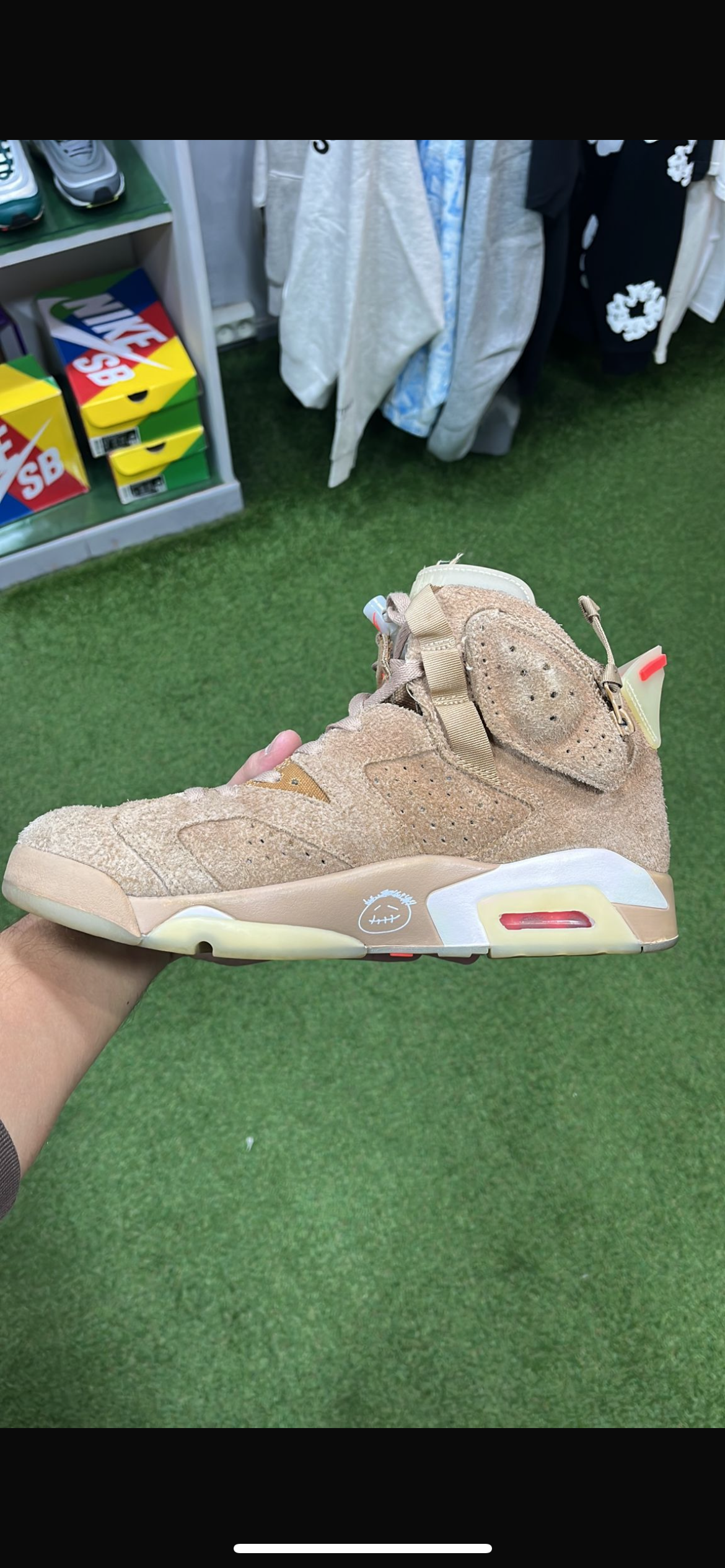 Air Jordan 6 Travis Scott British Khaki - Recondicionado
