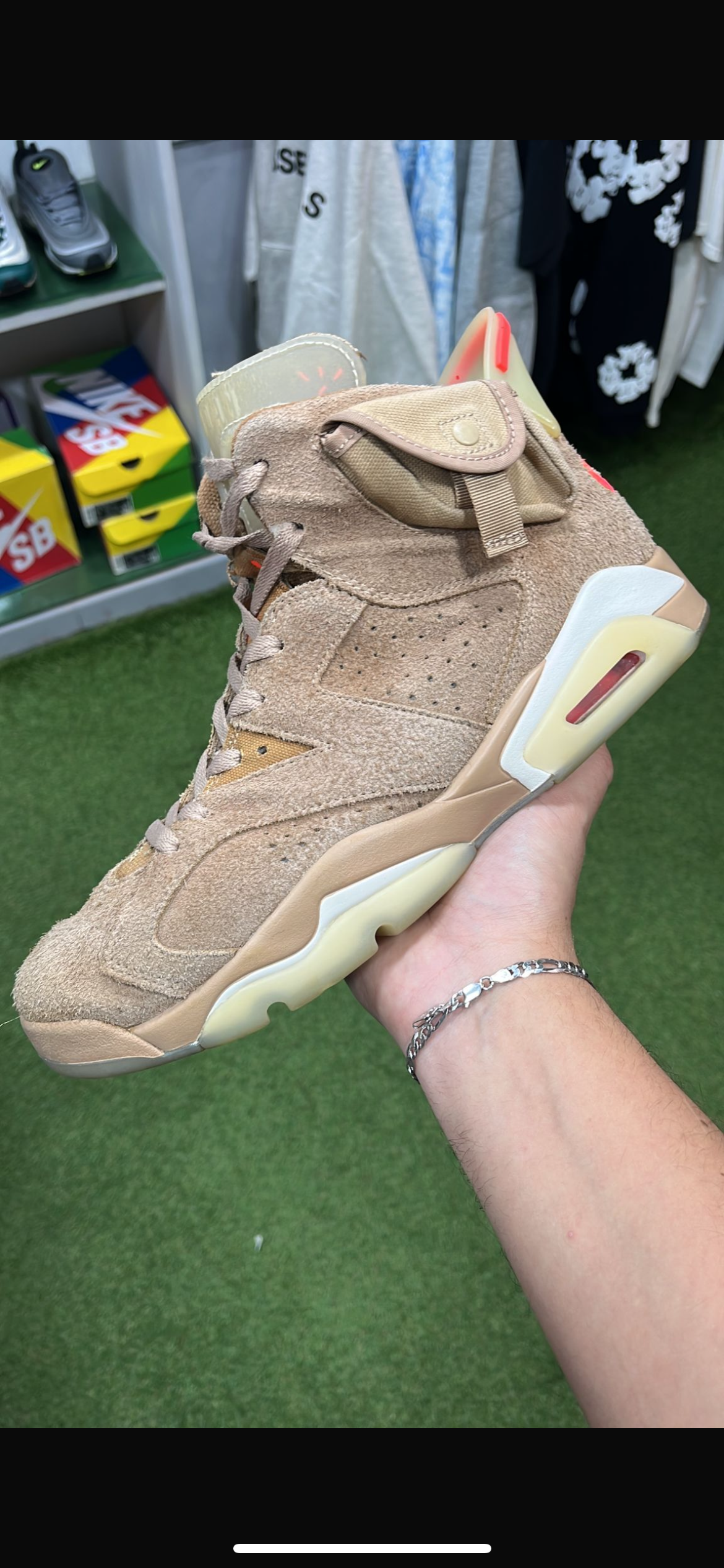Air Jordan 6 Travis Scott British Khaki - Recondicionado
