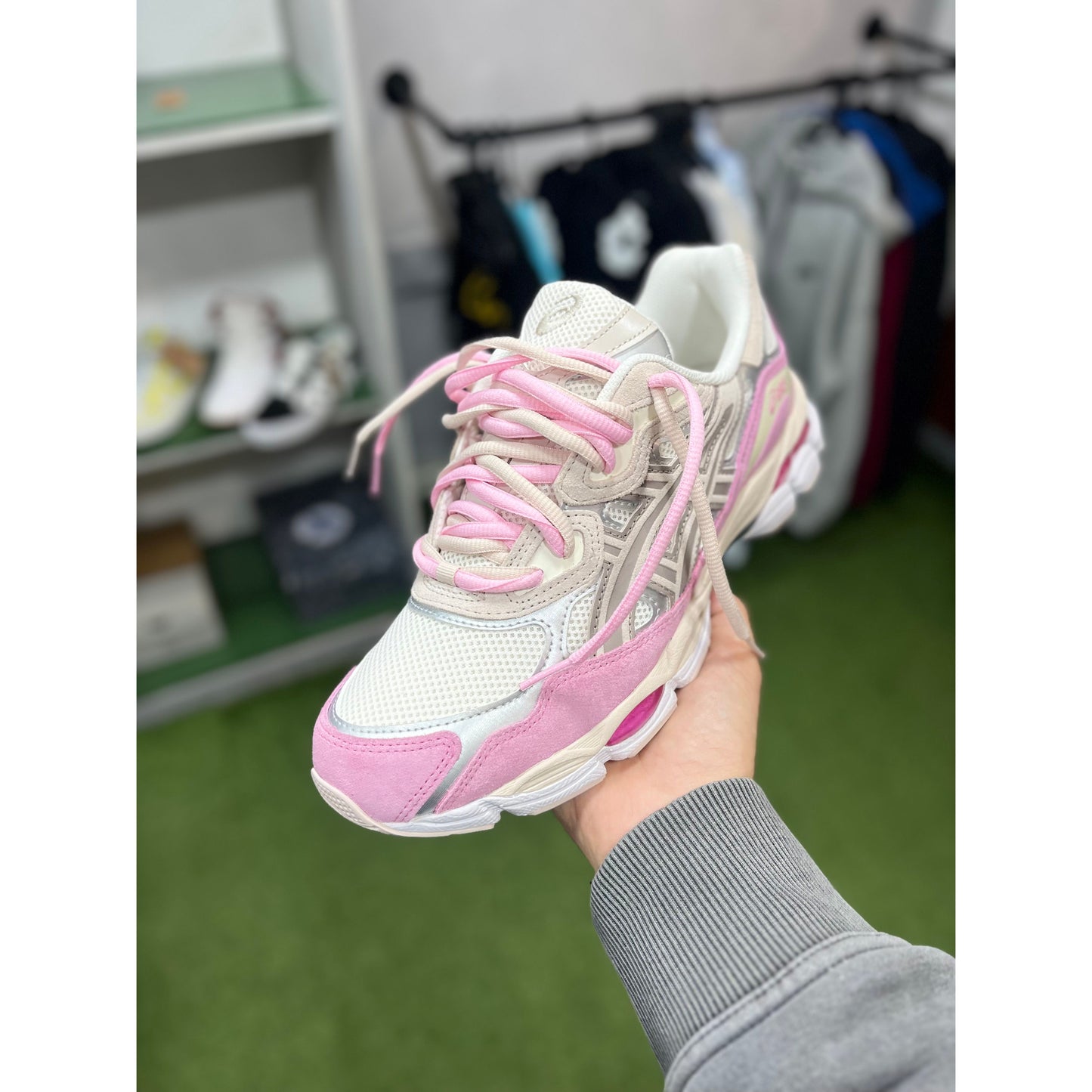 Asics Gel NYC Pink Cream (atacador duplo)